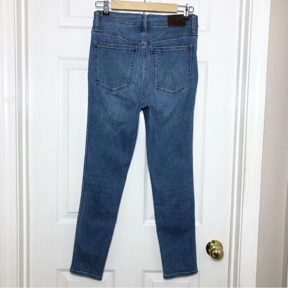 Madewell Stretchy 10" High-Rise Skinny Crop Jeans in Welling Wash 27 - Picture 5 of 16
